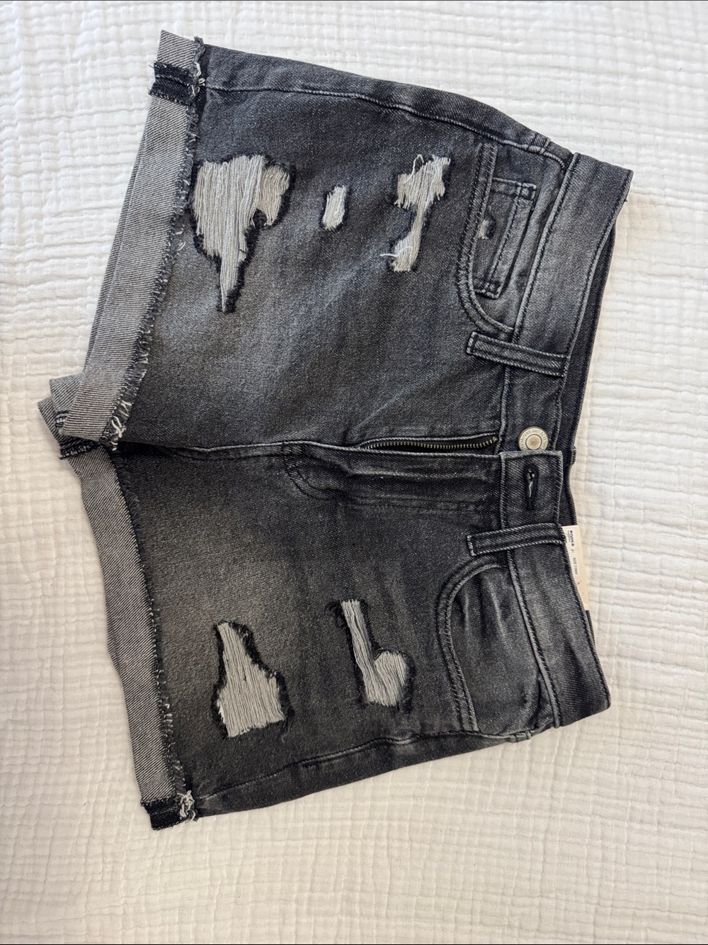 SO Black Distressed Denim Cutoff Shorts